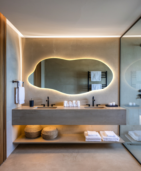 Nepravidelne led zrkadlo 35x80 cm