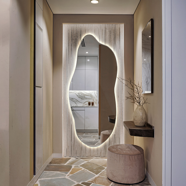 Nepravidelne led zrkadlo 45x100 cm