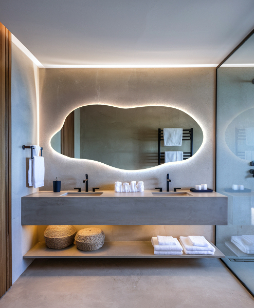 Nepravidelne led zrkadlo 45x100 cm