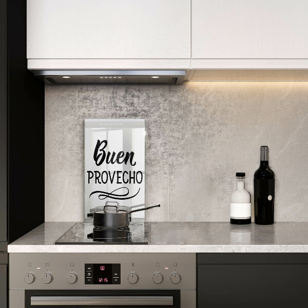 Kuchynská doska veľká zo skla Buen provecho