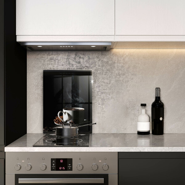 Kuchynská doska veľká zo skla Šálka horúcej kávy