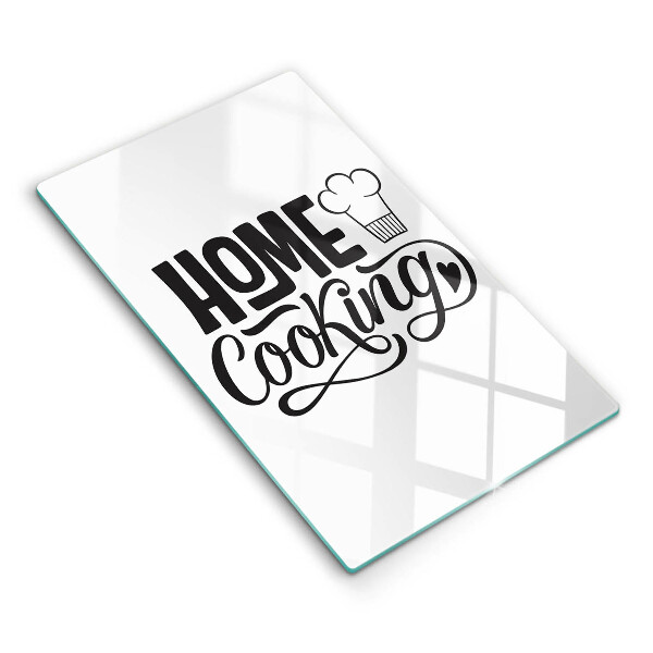 Kuchynská doska veľká zo skla Home cooking