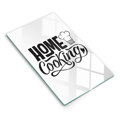 Kuchynská doska veľká zo skla Home cooking