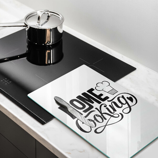 Kuchynská doska veľká zo skla Home cooking