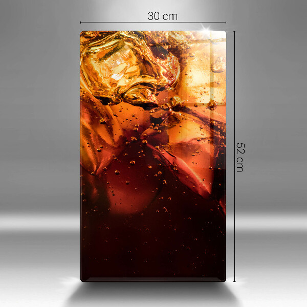 Kuchynská doska veľká zo skla Kolový nápoj s ľadom