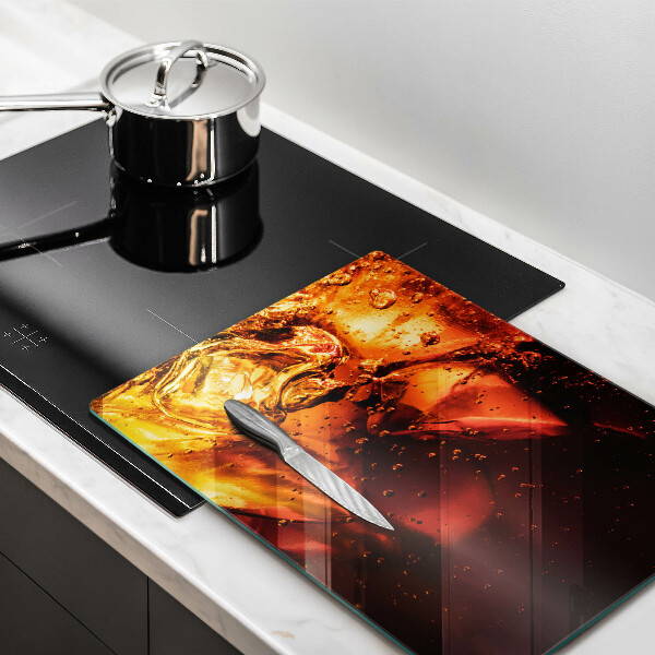 Kuchynská doska veľká zo skla Kolový nápoj s ľadom