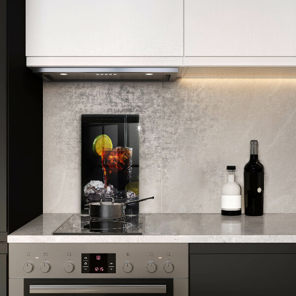 Kuchynská doska veľká zo skla Zemitý nápoj s ľadom