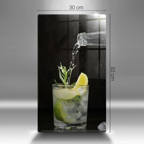 Kuchynská doska veľká zo skla Pohár vody