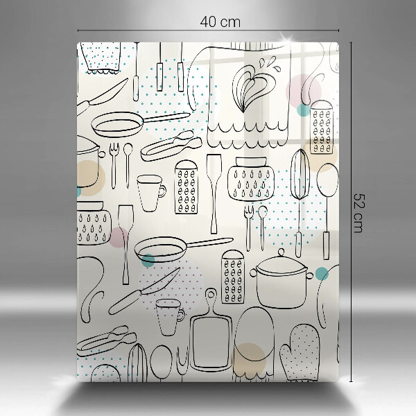 Kuchynská doska veľká zo skla Kuchynské doplnky