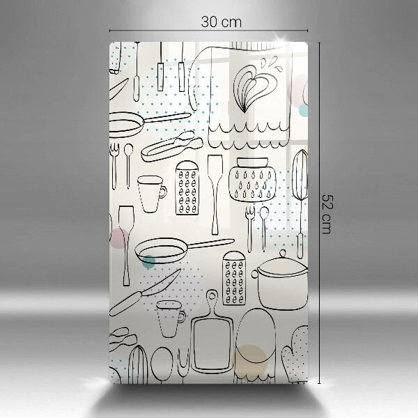 Kuchynská doska veľká zo skla Kuchynské doplnky