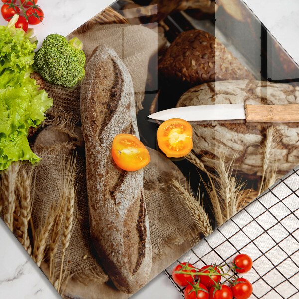 Kuchynská doska veľká zo skla Chlebové chleby