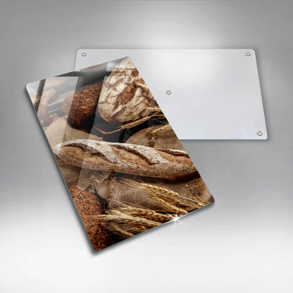 Kuchynská doska veľká zo skla Chlebové chleby