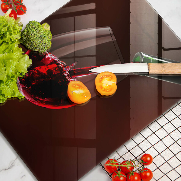 Kuchynská doska veľká zo skla Pohár vína