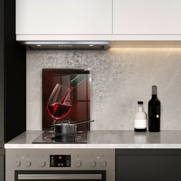 Kuchynská doska veľká zo skla Pohár vína