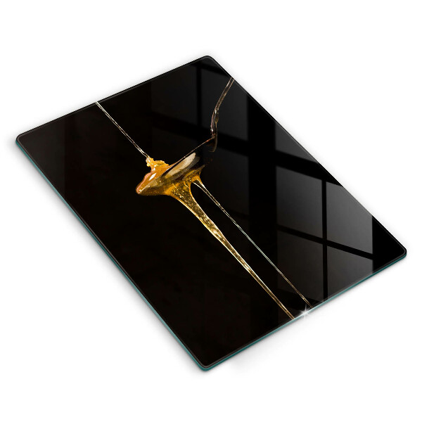 Kuchynská doska veľká zo skla Lyžička medu