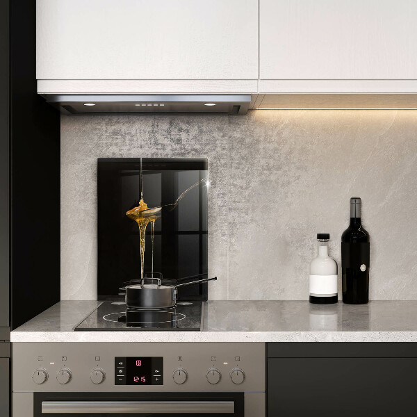 Kuchynská doska veľká zo skla Lyžička medu