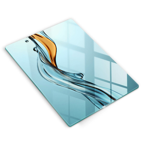 Kuchynská doska veľká zo skla Vodný skúter