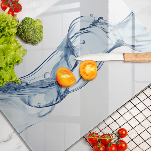 Kuchynská doska veľká zo skla Čistá voda