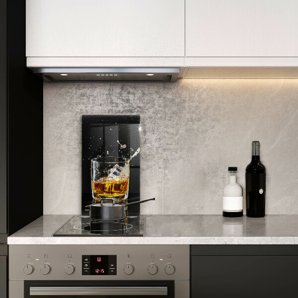 Kuchynská doska veľká zo skla Pohárik whisky