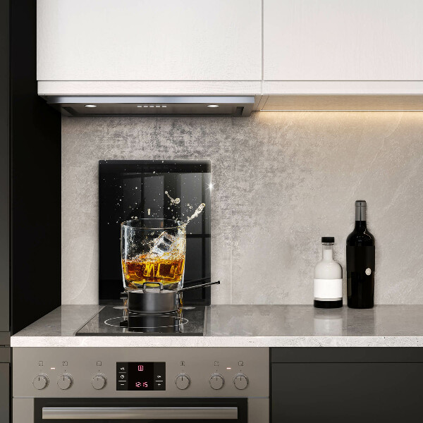 Kuchynská doska veľká zo skla Pohárik whisky