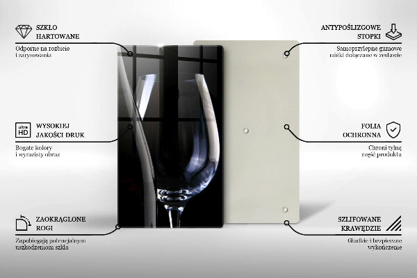 Kuchynská doska veľká zo skla Sklo a fľaša