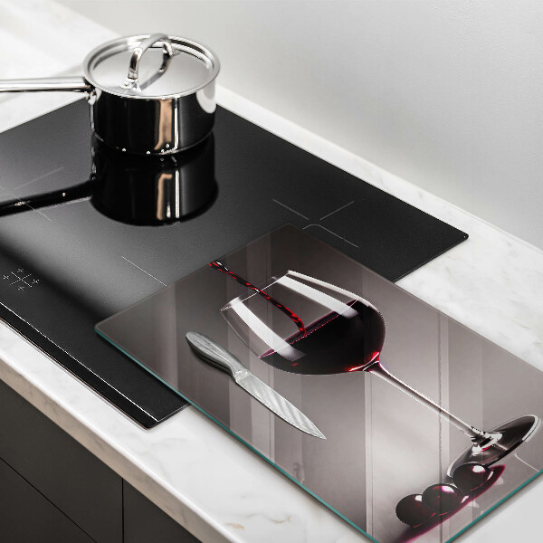 Kuchynská doska veľká zo skla Sklo a hrozno