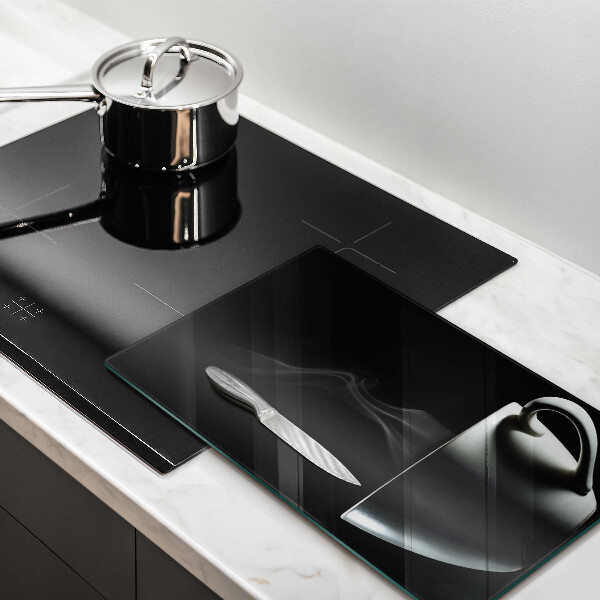 Kuchynská doska veľká zo skla Šálka čaju