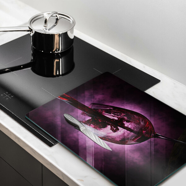 Kuchynská doska veľká zo skla Pohár vína