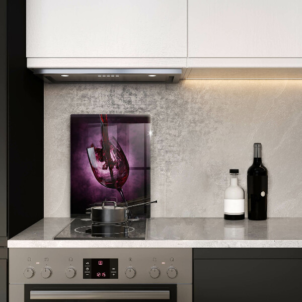 Kuchynská doska veľká zo skla Pohár vína