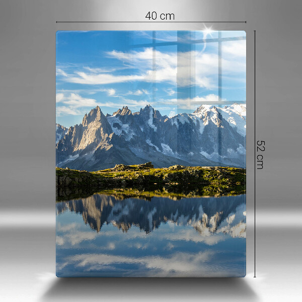 Kuchynská doska veľká zo skla Horská krajina