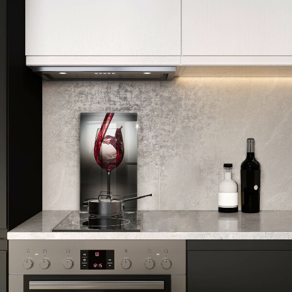 Kuchynská doska veľká zo skla Sklo a červené víno