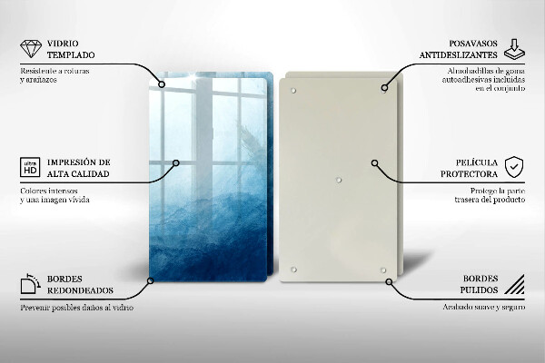 Kuchynská doska veľká zo skla abstraktné pozadie