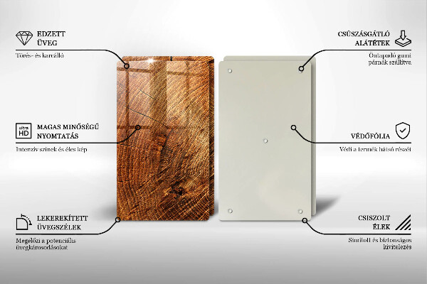 Kuchynská doska veľká zo skla Drevo stromu