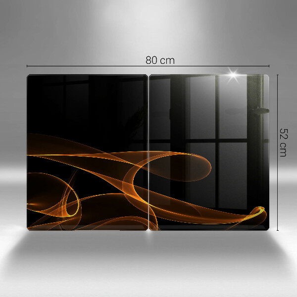 Kuchynská doska veľká zo skla Abstraktné línie