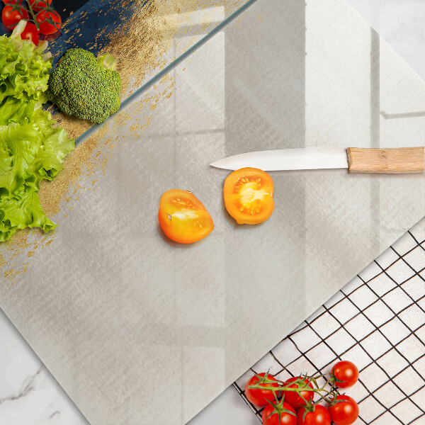 Kuchynská doska veľká zo skla Zlatá abstrakcia