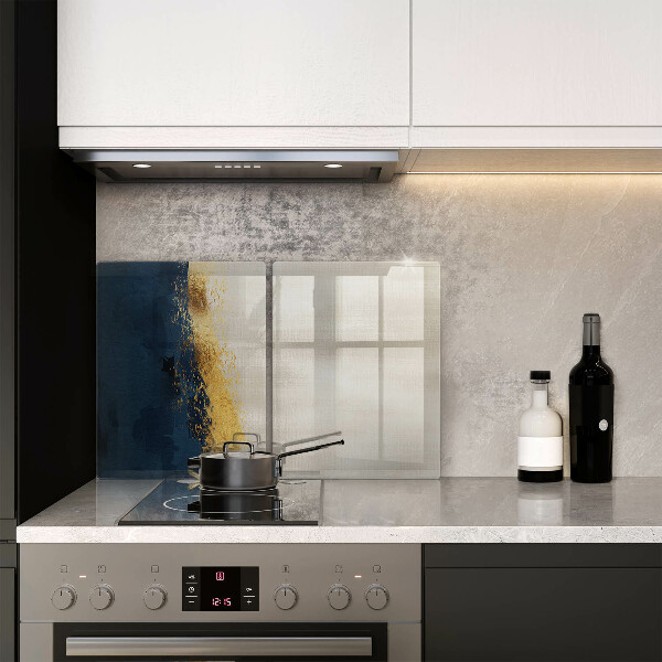 Kuchynská doska veľká zo skla Zlatá abstrakcia