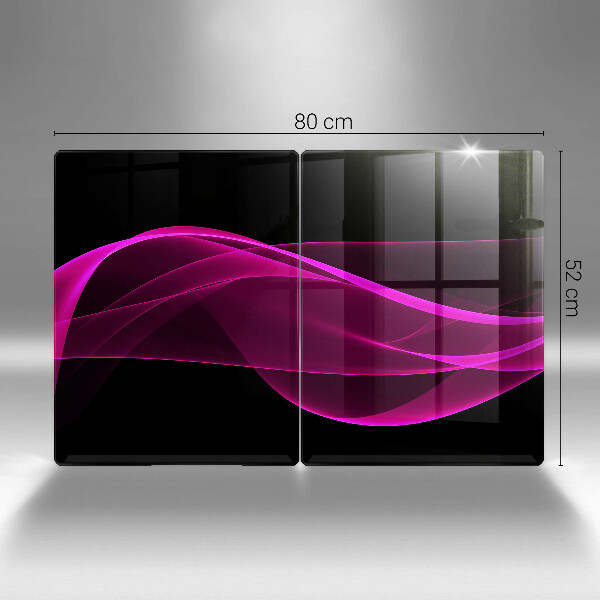 Sklenená doska na krájanie Ružová abstrakcia