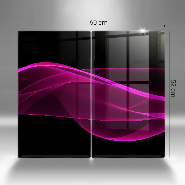 Sklenená doska na krájanie Ružová abstrakcia