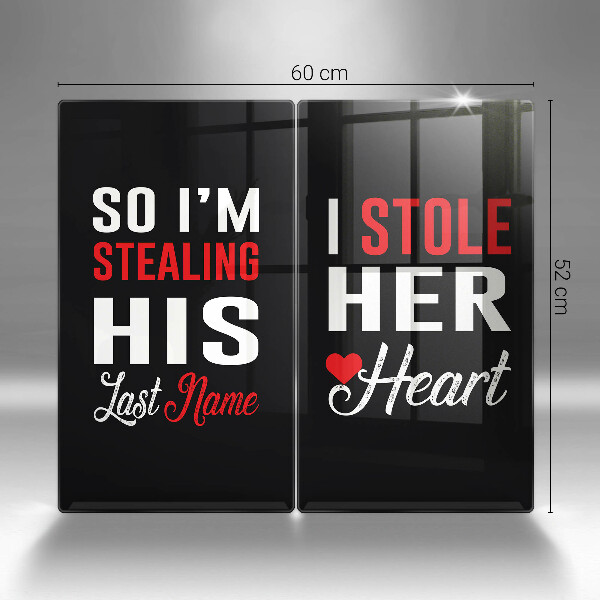 Sklenená doska na krájanie Nápis veta vzor