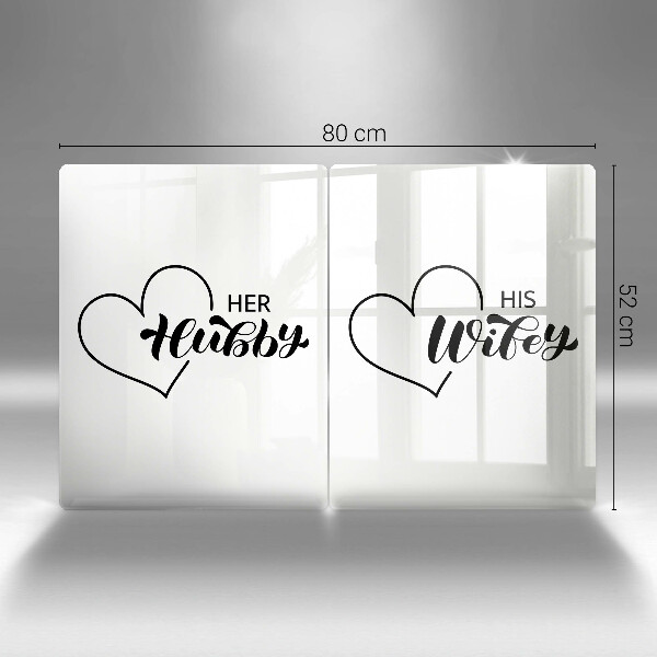 Sklenená doska na krájanie Nápis veta vzor