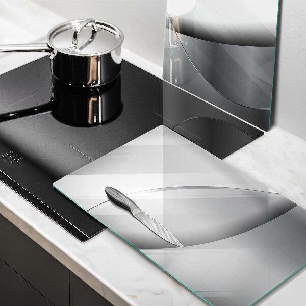 Kuchynská doska veľká zo skla Dizajn abstraktných línií