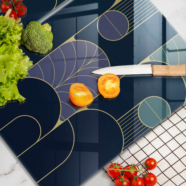 Kuchynská doska veľká zo skla Abstraktná téma