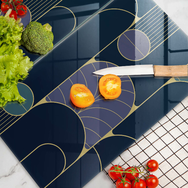 Kuchynská doska veľká zo skla Abstraktná téma