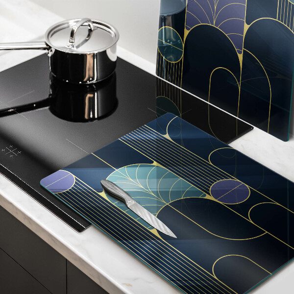 Kuchynská doska veľká zo skla Abstraktná téma