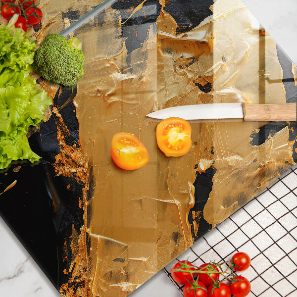 Kuchynská doska veľká zo skla Elegantná textúra laku