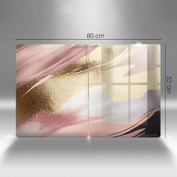 Kuchynská doska veľká zo skla Pastelové škvrny