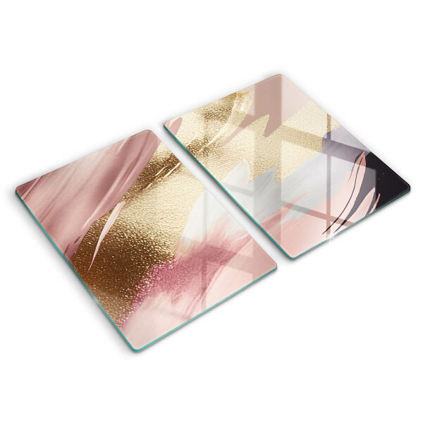 Kuchynská doska veľká zo skla Pastelové škvrny