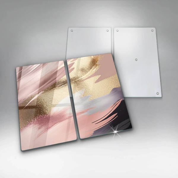 Kuchynská doska veľká zo skla Pastelové škvrny