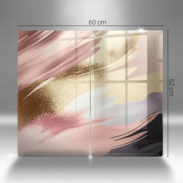 Kuchynská doska veľká zo skla Pastelové škvrny