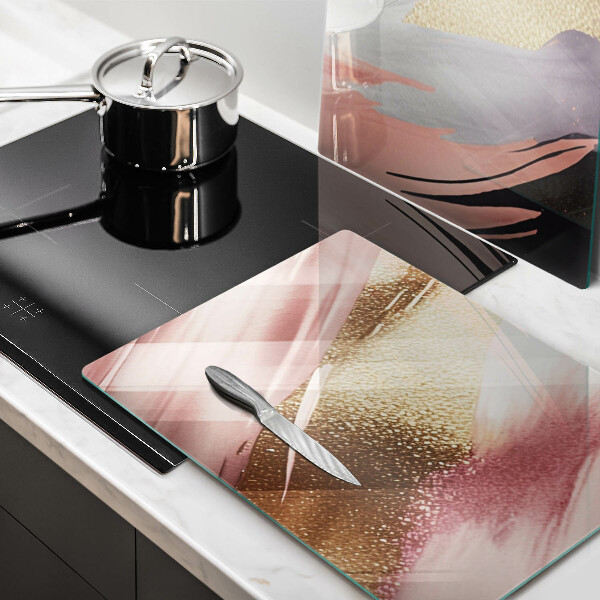 Kuchynská doska veľká zo skla Pastelové škvrny